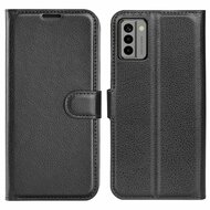 Nokia G22 Hoesje - MobyDefend Kunstleren Wallet Book Case (Sluiting Voorkant) - Zwart