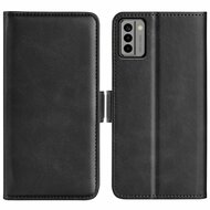 Nokia G22 Hoesje, MobyDefend Luxe Wallet Book Case (Sluiting Zijkant), Zwart