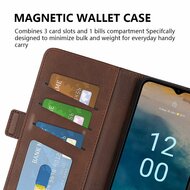 Nokia G22 Hoesje - MobyDefend Luxe Wallet Book Case (Sluiting Zijkant) - Blauw