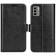 Nokia G22 Hoesje, MobyDefend Wallet Book Case (Sluiting Achterkant), Zwart