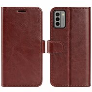 Nokia G22 Hoesje, MobyDefend Wallet Book Case (Sluiting Achterkant), Bruin