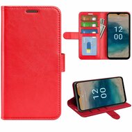 Nokia G22 Hoesje - MobyDefend Wallet Book Case (Sluiting Achterkant) - Rood