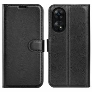 Oppo Reno8 T Hoesje - MobyDefend Kunstleren Wallet Book Case (Sluiting Voorkant) - Zwart