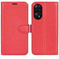 Oppo Reno8 T Hoesje, MobyDefend Kunstleren Wallet Book Case (Sluiting Voorkant), Rood