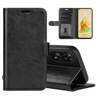 Oppo Reno8 T Hoesje - MobyDefend Wallet Book Case (Sluiting Achterkant) - Zwart