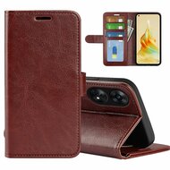 Oppo Reno8 T Hoesje - MobyDefend Wallet Book Case (Sluiting Achterkant) - Bruin