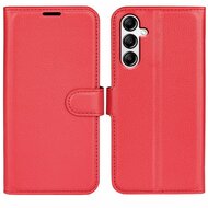 Samsung Galaxy A34 Hoesje, MobyDefend Kunstleren Wallet Book Case (Sluiting Voorkant), Rood