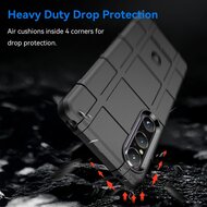 Sony Xperia 1 V Hoesje - Mobydefend Rugged Shield TPU Backcover - Zwart