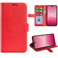 Sony Xperia 10 V Hoesje, MobyDefend Wallet Book Case (Sluiting Achterkant), Rood