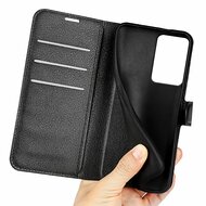 Xiaomi 13 Lite Hoesje - MobyDefend Kunstleren Wallet Book Case (Sluiting Voorkant) - Zwart