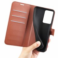 Xiaomi 13 Lite Hoesje, MobyDefend Kunstleren Wallet Book Case (Sluiting Voorkant), Bruin