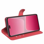 Xiaomi 13 Lite Hoesje, MobyDefend Kunstleren Wallet Book Case (Sluiting Voorkant), Rood