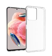 Xiaomi Redmi Note 12 4G Hoesje, MobyDefend Transparante TPU Gelcase, Volledig Doorzichtig