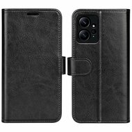 Xiaomi Redmi Note 12 4G Hoesje, MobyDefend Wallet Book Case (Sluiting Achterkant), Zwart