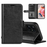 Xiaomi Redmi Note 12 4G Hoesje, MobyDefend Wallet Book Case (Sluiting Achterkant), Zwart