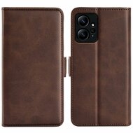 Xiaomi Redmi Note 12 4G Hoesje - MobyDefend Luxe Wallet Book Case (Sluiting Zijkant) - Bruin