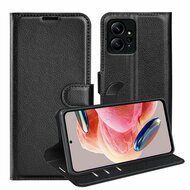 Xiaomi Redmi Note 12 4G Hoesje - MobyDefend Kunstleren Wallet Book Case (Sluiting Voorkant) - Zwart