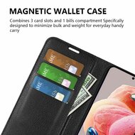 Xiaomi Redmi Note 12 4G Hoesje - MobyDefend Kunstleren Wallet Book Case (Sluiting Voorkant) - Bruin