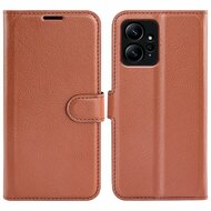 Xiaomi Redmi Note 12 4G Hoesje - MobyDefend Kunstleren Wallet Book Case (Sluiting Voorkant) - Bruin