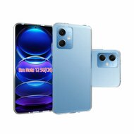 Xiaomi Redmi Note 12 5G Hoesje, MobyDefend Transparante TPU Gelcase, Volledig Doorzichtig