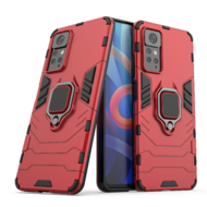 Xiaomi Redmi Note 12 Pro 4G Hoesje - MobyDefend Dubbelgelaagde Pantsercase Met Standaard - Rood