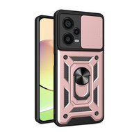 Xiaomi Redmi Note 12 Pro Plus 5G Hoesje - MobyDefend Pantsercase Met Draaibare Ring - Ros&eacute;