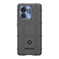 Motorola Edge 40 Hoesje, Rugged Shield TPU Gelcase, Zwart
