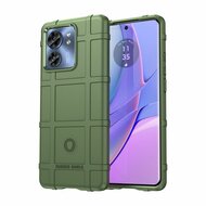 Motorola Edge 40 Hoesje, Rugged Shield TPU Gelcase, Groen