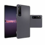 Sony Xperia 1 V Hoesje, MobyDefend Transparante TPU Gelcase, Volledig Doorzichtig