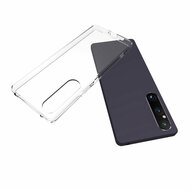 Sony Xperia 1 V Hoesje - MobyDefend Transparante TPU Backcover - Volledig Doorzichtig