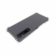 Sony Xperia 1 V Hoesje - MobyDefend Transparante Shockproof TPU Backcover - Verstevigde Hoeken - Volledig Doorzichtig