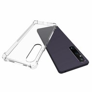 Sony Xperia 1 V Hoesje, MobyDefend Transparante Shockproof TPU Gelcase, Verstevigde Hoeken, Volledig Doorzichtig