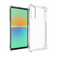 Sony Xperia 10 V Hoesje, MobyDefend Transparante Shockproof TPU Gelcase, Verstevigde Hoeken, Volledig Doorzichtig