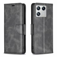 Xiaomi 13 Hoesje - MobyDefend Wallet Book Case Met Koord - Zwart