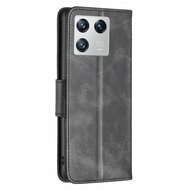 Xiaomi 13 Hoesje - MobyDefend Wallet Book Case Met Koord - Zwart