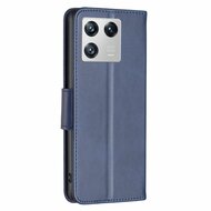 Xiaomi 13 Hoesje - MobyDefend Wallet Book Case Met Koord - Blauw