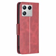 Xiaomi 13 Hoesje - MobyDefend Wallet Book Case Met Koord - Rood