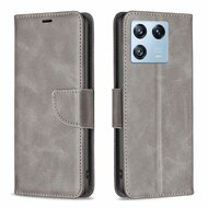 Xiaomi 13 Pro Hoesje - MobyDefend Wallet Book Case Met Koord - Grijs