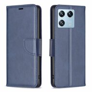 Xiaomi 13 Pro Hoesje, MobyDefend Wallet Book Case Met Koord, Blauw