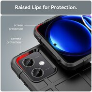Xiaomi Redmi Note 12 5G Hoesje - Mobydefend Rugged Shield TPU Backcover - Zwart