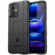 Xiaomi Redmi Note 12 5G Hoesje, Rugged Shield TPU Gelcase, Zwart