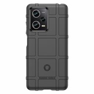 Xiaomi Redmi Note 12 Pro 5G Hoesje, Rugged Shield TPU Gelcase, Zwart