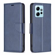 Xiaomi Redmi Note 12 Pro 5G Hoesje, MobyDefend Wallet Book Case Met Koord, Blauw