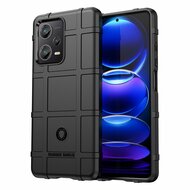 Xiaomi Redmi Note 12 Pro Plus 5G Hoesje, Rugged Shield TPU Gelcase, Zwart