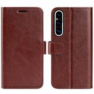 Sony Xperia 1 V Hoesje - MobyDefend Wallet Book Case (Sluiting Achterkant) - Bruin