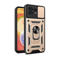 OnePlus Nord CE 3 Lite Hoesje - MobyDefend Pantsercase Met Draaibare Ring - Goud