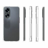 Oppo A98 Hoesje - MobyDefend Transparante Shockproof TPU Backcover - Verstevigde Hoeken - Volledig Doorzichtig