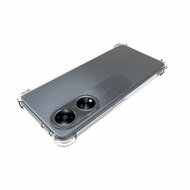 Oppo A98 Hoesje - MobyDefend Transparante Shockproof TPU Backcover - Verstevigde Hoeken - Volledig Doorzichtig