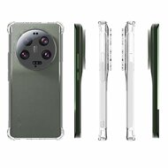 Xiaomi 13 Ultra Hoesje, MobyDefend Transparante Shockproof TPU Gelcase, Verstevigde Hoeken, Volledig Doorzichtig