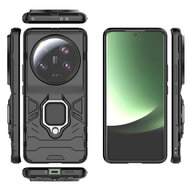 Xiaomi 13 Ultra Hoesje - MobyDefend Dubbelgelaagde Pantsercase Met Standaard - Blauw
